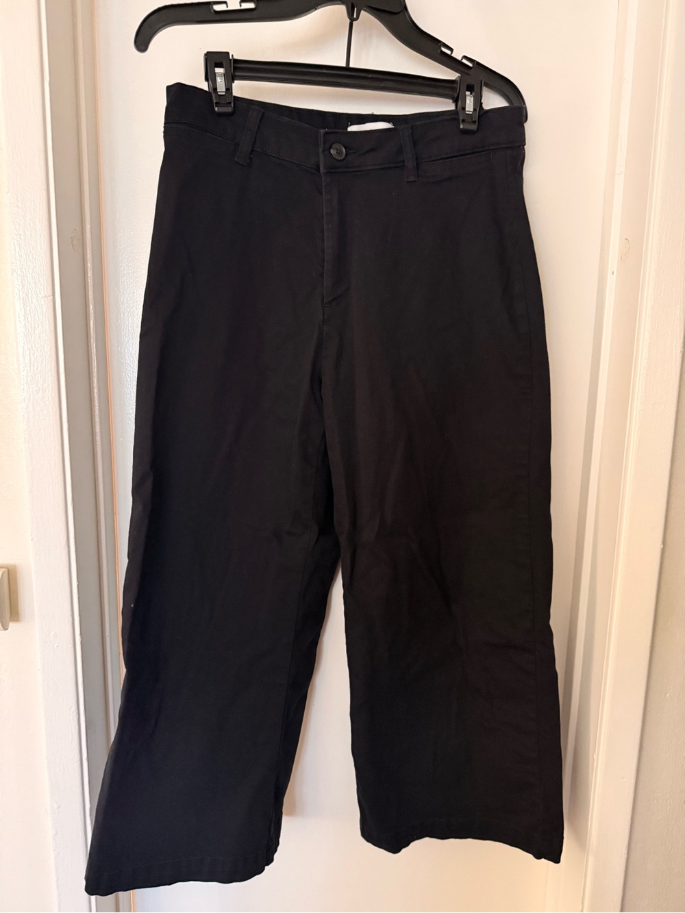 Liz Claiborne Womens Wide Leg Mid Rise Cropped Pant